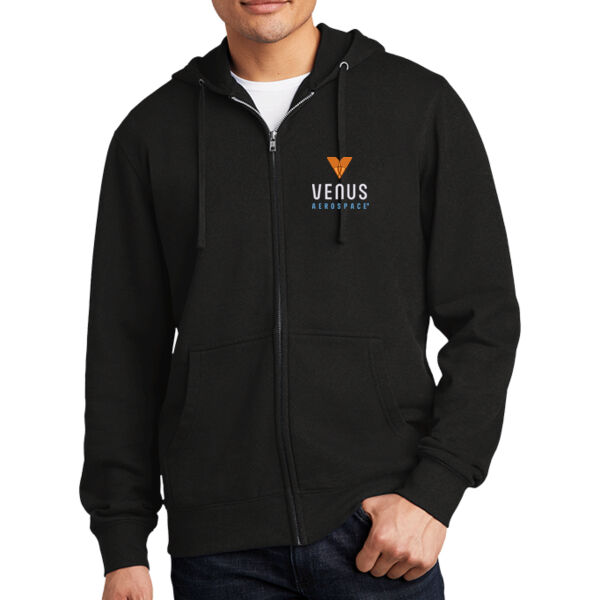 Embroidered Venus Aerospace - Fleece Full Zip Hoodie Thumbnail