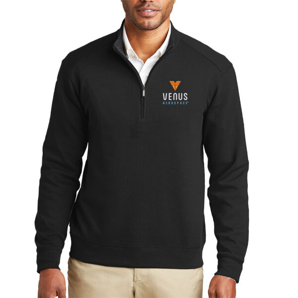 Embroidered Venus Aerospace - Interlock 1/4 Zip Thumbnail