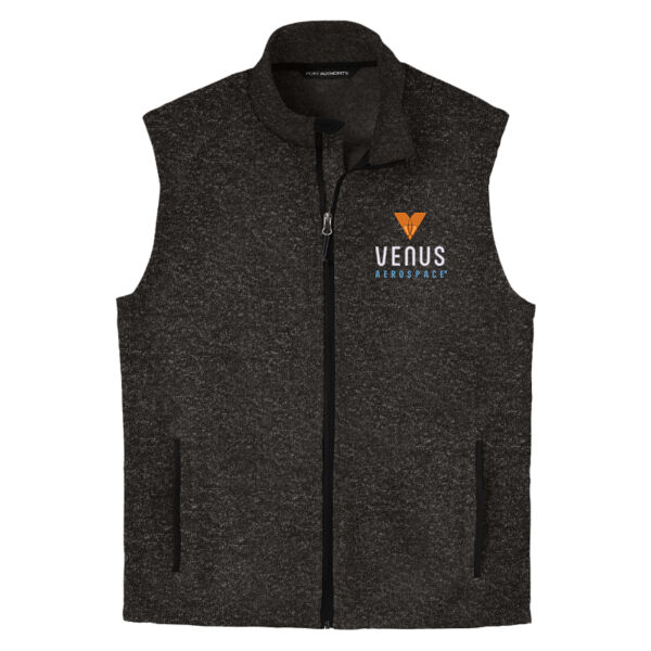 Embroidered Venus Aerospace - Sweater Fleece Vest Thumbnail