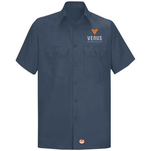 Embroidered Venus Aerospace - Short Sleeve Solid Ripstop Shirt Thumbnail